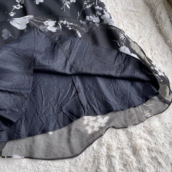 Cache prom dress vintage rhinestone beaded floral maxi gown cocktail formal S - Picture 9 of 17